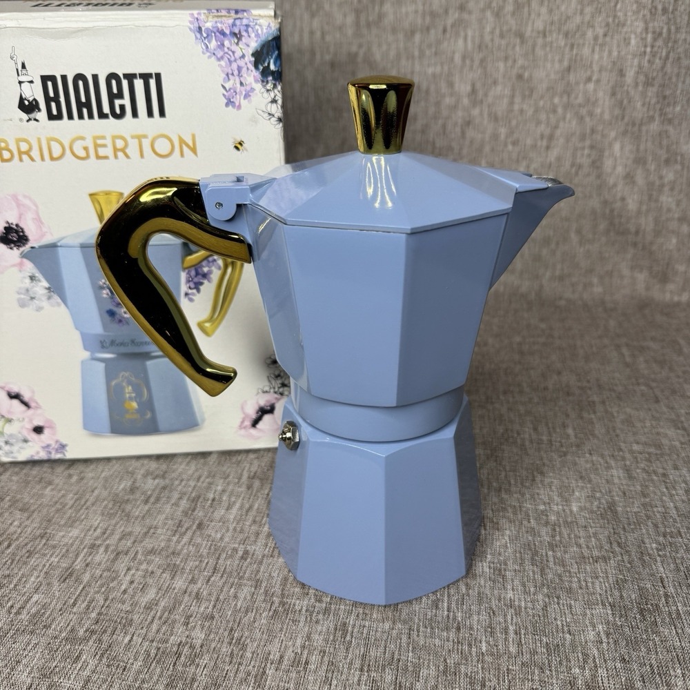 Bialetti Moka Express Bridgerton Iconic stovetop Espresso 6 Cup - Picture 5 of 9
